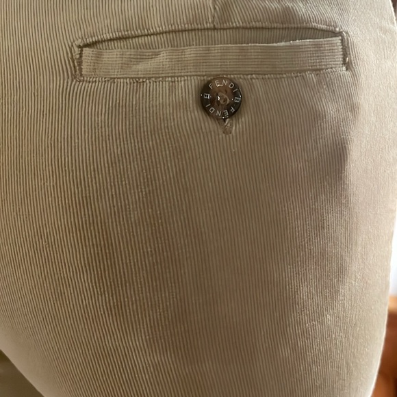 VINTAGE FENDI CORDUROY LIGHT BEIGE, SZ 1-2. Good preowned condition. - Picture 3 of 11